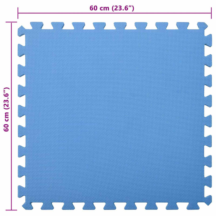 Pool Ground Mat 6 pcs Blue 2.16 m2 EVA Foam