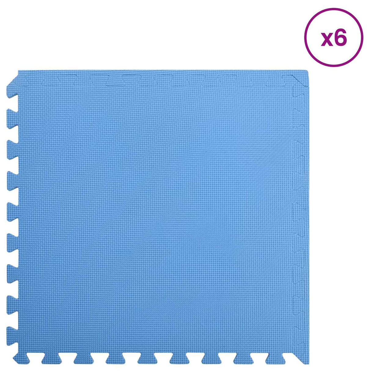 Pool Ground Mat 6 pcs Blue 2.16 m2 EVA Foam