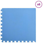 Pool Ground Mat 6 pcs Blue 2.16 m2 EVA Foam
