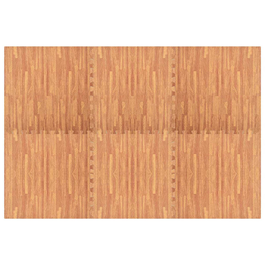 Pool Ground Mat 6 pcs Wood 4.32 m2 EVA Foam