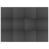 Pool Ground Mat 12 pcs Black 4.32 ? EVA Foam