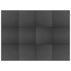 Pool Ground Mat 12 pcs Black 4.32 ? EVA Foam