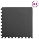Pool Ground Mat 12 pcs Black 4.32 ? EVA Foam