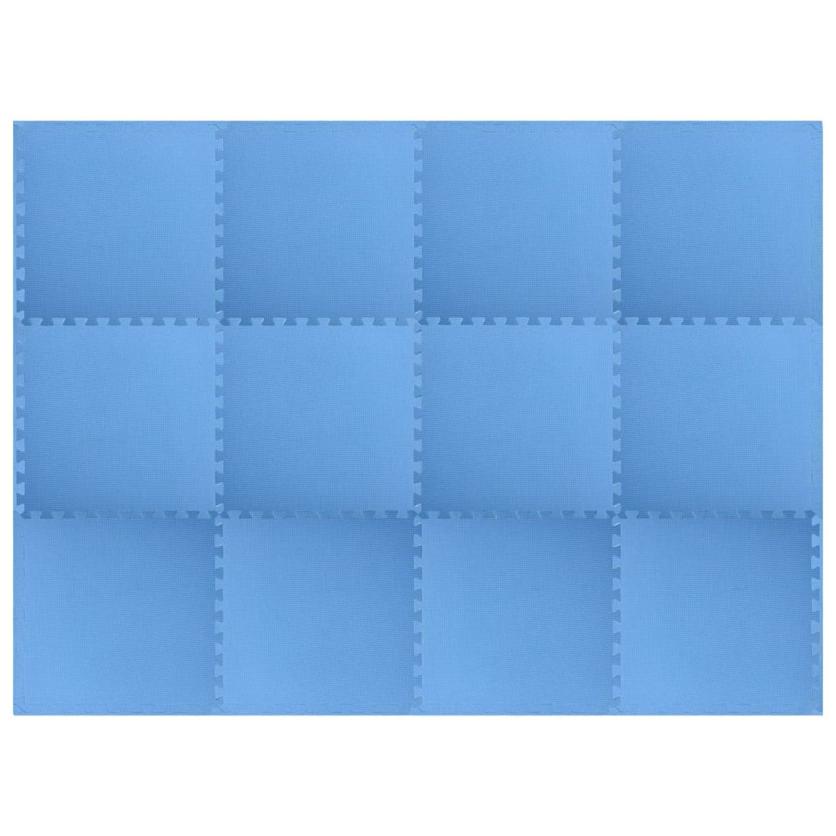 Pool Ground Mat 12 pcs Blue 4.32 ? EVA Foam
