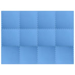 Pool Ground Mat 12 pcs Blue 4.32 ? EVA Foam