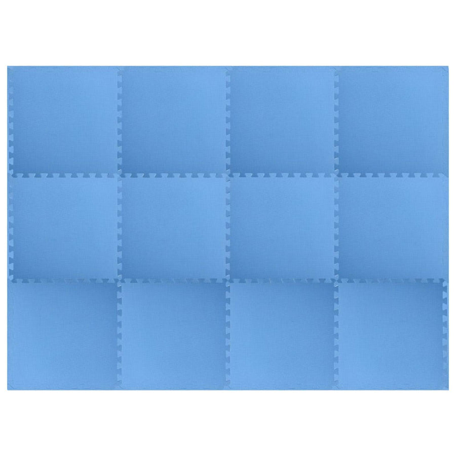 Pool Ground Mat 12 pcs Blue 4.32 ? EVA Foam
