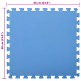 Pool Ground Mat 12 pcs Blue 4.32 ? EVA Foam