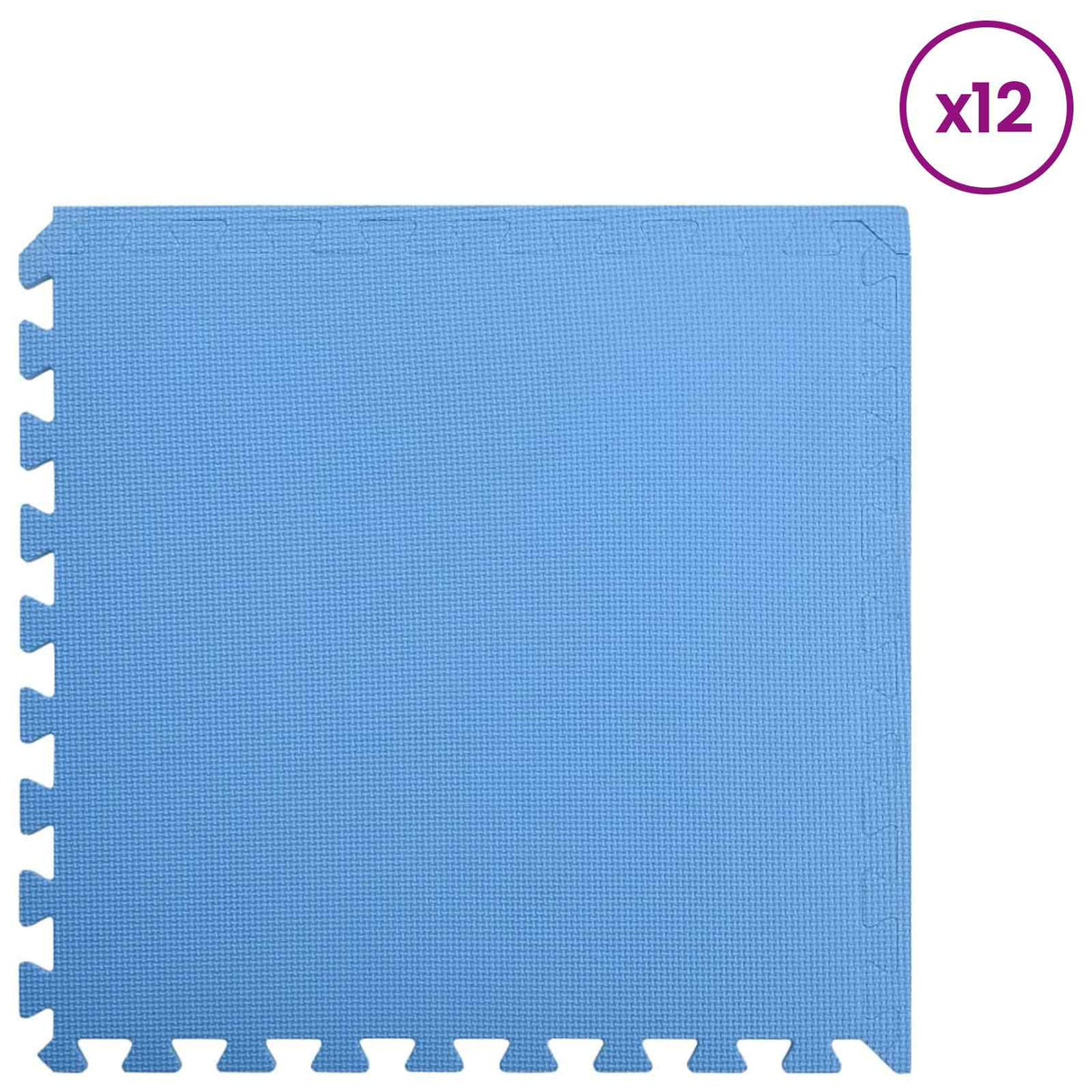 Pool Ground Mat 12 pcs Blue 4.32 ? EVA Foam