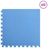 Pool Ground Mat 12 pcs Blue 4.32 ? EVA Foam