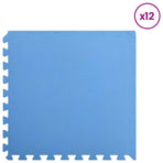 Pool Ground Mat 12 pcs Blue 4.32 ? EVA Foam