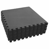 Pool Ground Mat 24 pcs Black 8.64 ? EVA Foam
