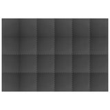 Pool Ground Mat 24 pcs Black 8.64 ? EVA Foam