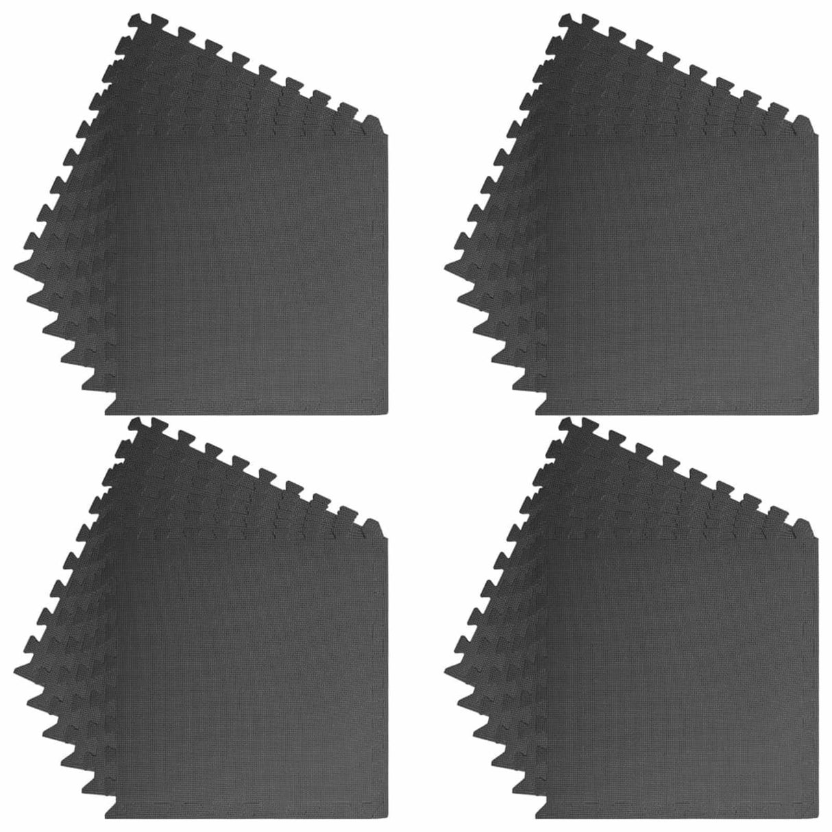 Pool Ground Mat 24 pcs Black 8.64 ? EVA Foam