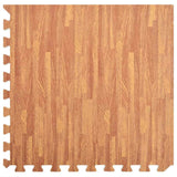 Pool Ground Mat 24 pcs Wood 8.64 m2 EVA Foam - Top-Down View