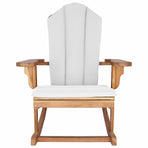 Garden Adirondack Rocking Chair Natural Solid Teak wood