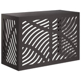 Air Conditioner Cover Black 90 x 40 x 60 cm Steel