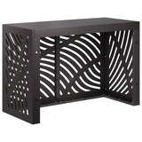 Air Conditioner Cover Black 90 x 40 x 60 cm Steel - Top-Down View