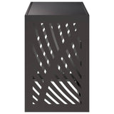Air Conditioner Cover Black 90 x 40 x 60 cm Steel - Side View