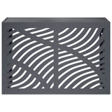 Air Conditioner Cover Anthracite 90 x 40 x 60 cm Steel - Front View
