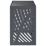 Air Conditioner Cover Anthracite 90 x 40 x 60 cm Steel - Side View