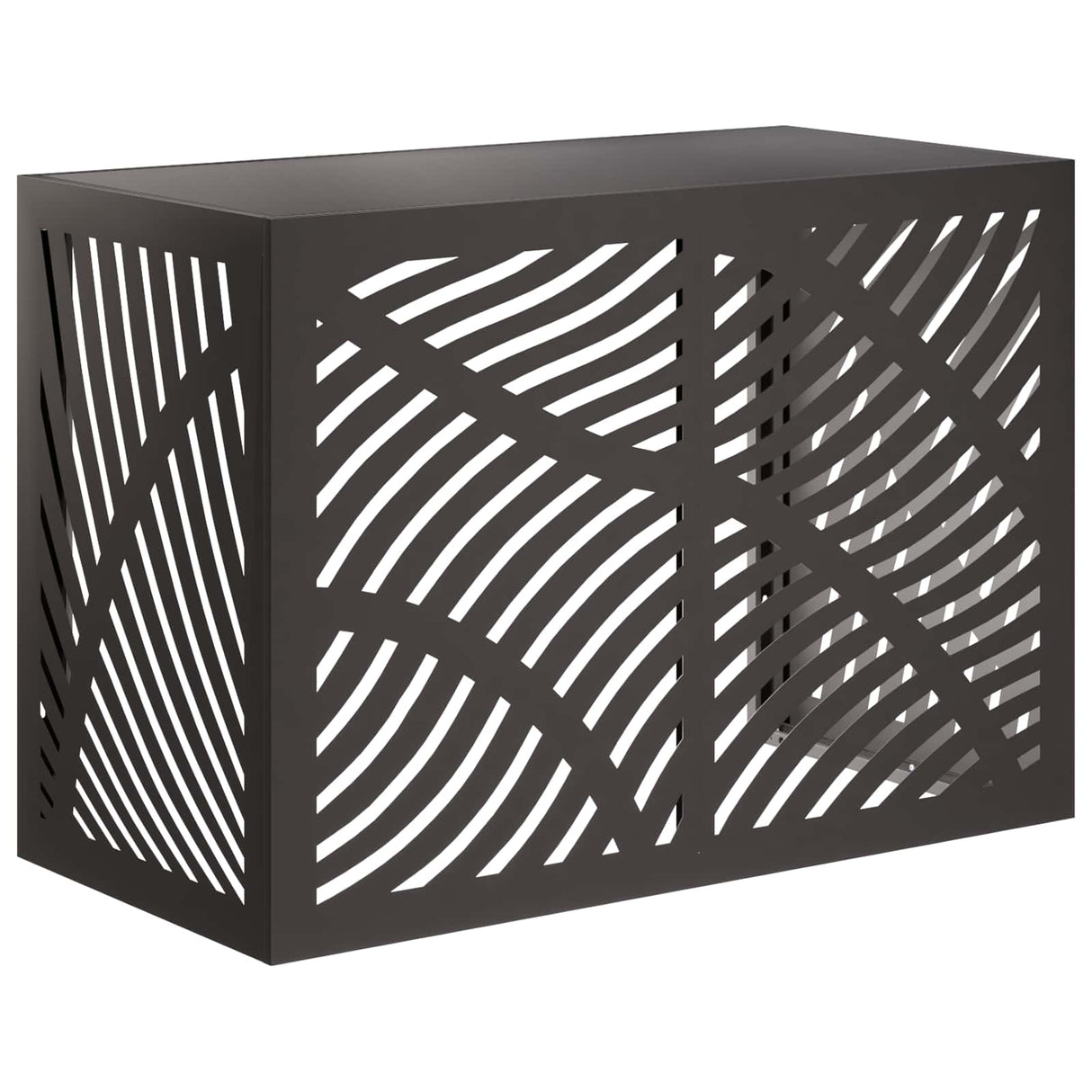 Air Conditioner Cover Black 100 x 50 x 70 cm Steel