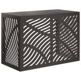 Air Conditioner Cover Black 100 x 50 x 70 cm Steel