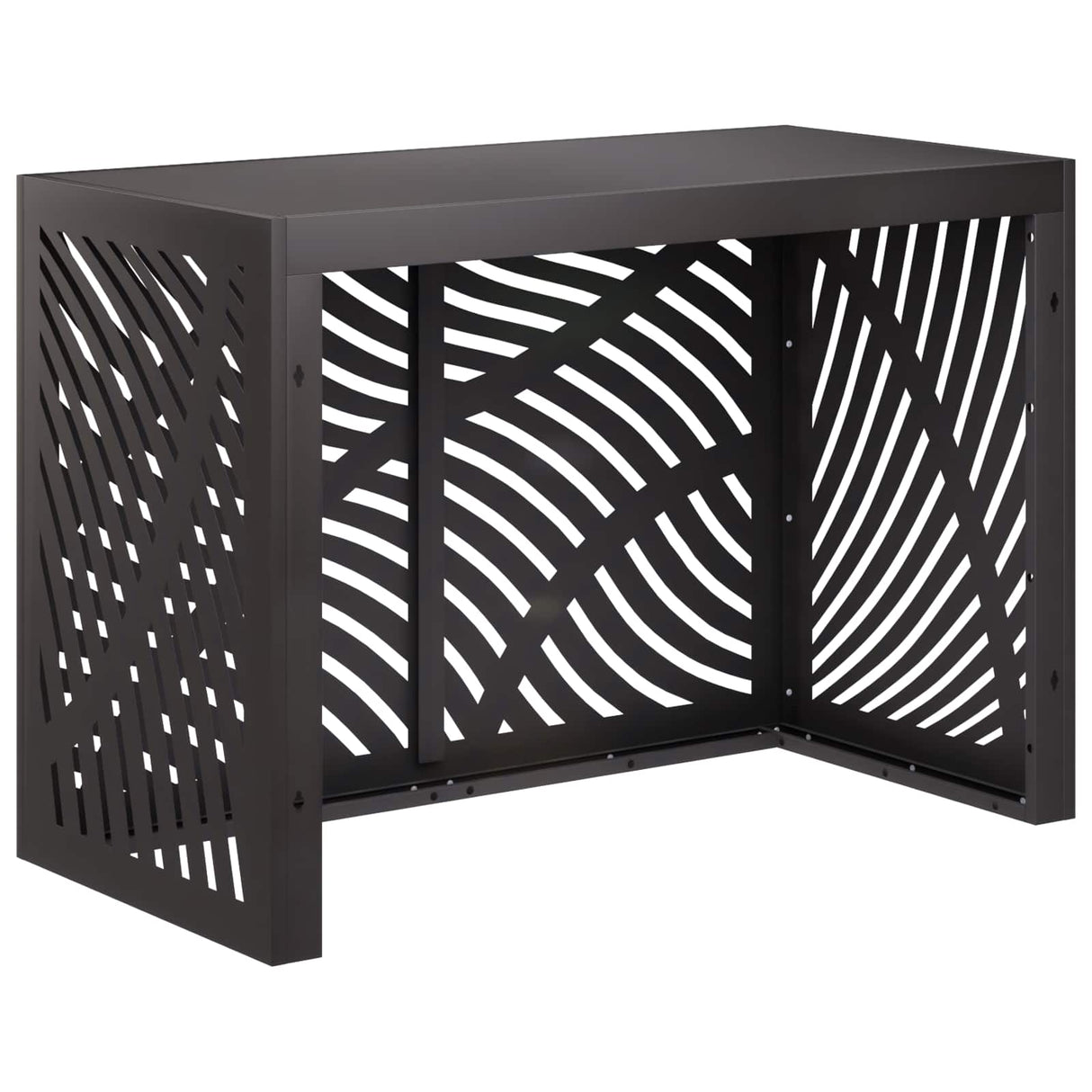 Air Conditioner Cover Black 100 x 50 x 70 cm Steel