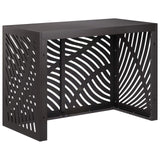 Air Conditioner Cover Black 100 x 50 x 70 cm Steel - Top-Down View