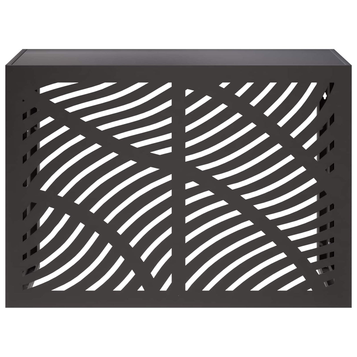 Air Conditioner Cover Black 100 x 50 x 70 cm Steel