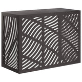 Air Conditioner Cover Black 110 x 50 x 80 cm Steel