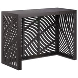 Air Conditioner Cover Black 110 x 50 x 80 cm Steel