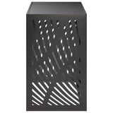 Air Conditioner Cover Black 110 x 50 x 80 cm Steel