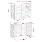 Air Conditioner Cover Anthracite 110 x 50 x 80 cm Steel