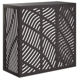 Air Conditioner Cover Black 110 x 50 x 105 cm Steel