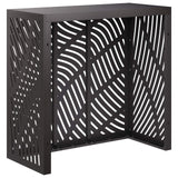 Air Conditioner Cover Black 110 x 50 x 105 cm Steel - Top-Down View
