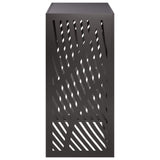 Air Conditioner Cover Black 110 x 50 x 105 cm Steel - Side View