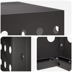 Air Conditioner Cover Black 90 x 40 x 60 cm Steel