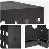 Air Conditioner Cover Black 90 x 40 x 60 cm Steel - 45-Degree Angle