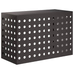 Air Conditioner Cover Black 90 x 40 x 60 cm Steel