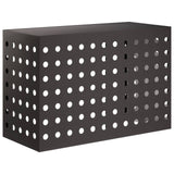 Air Conditioner Cover Black 90 x 40 x 60 cm Steel