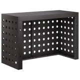 Air Conditioner Cover Black 90 x 40 x 60 cm Steel - Top-Down View