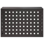 Air Conditioner Cover Black 90 x 40 x 60 cm Steel