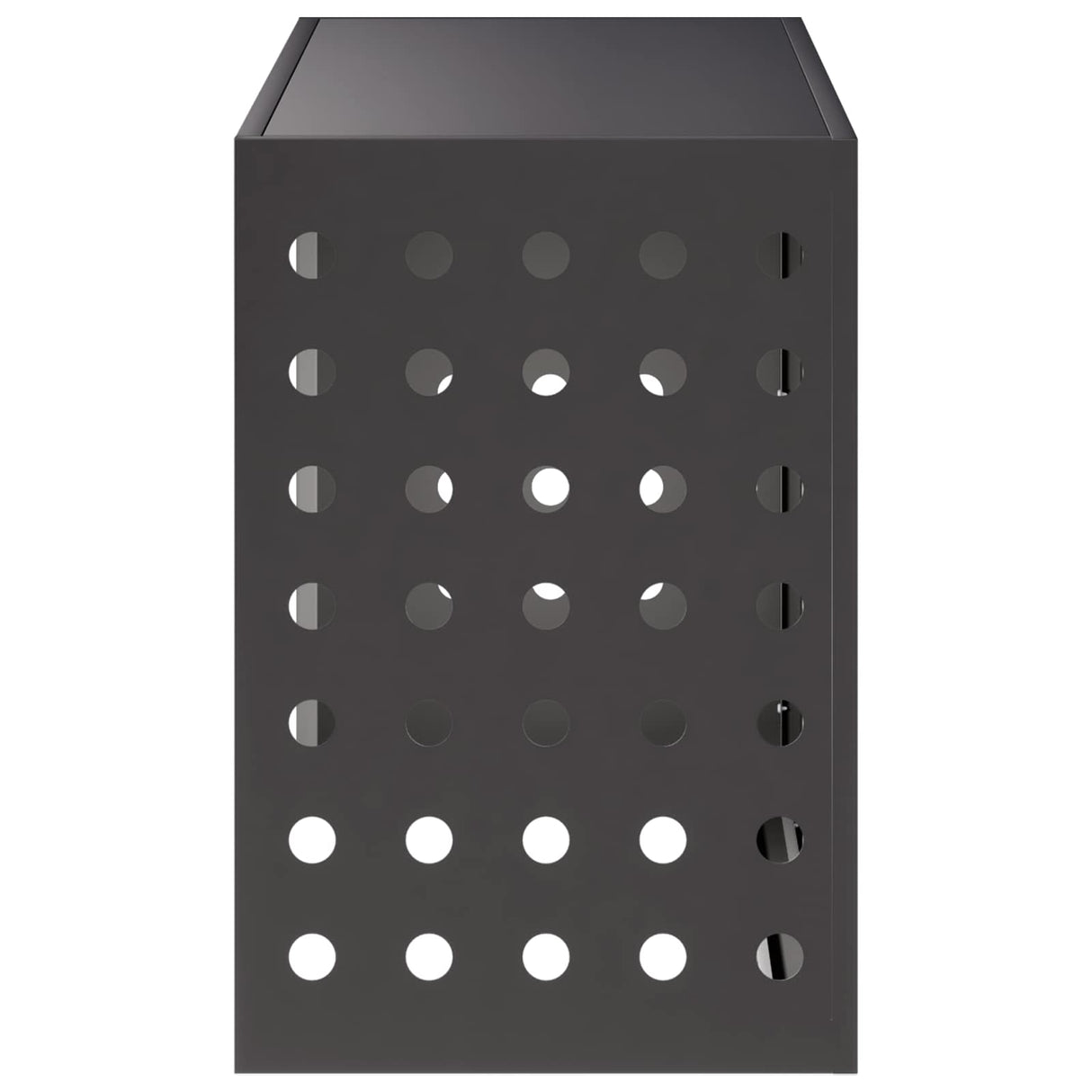 Air Conditioner Cover Black 90 x 40 x 60 cm Steel
