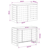 Air Conditioner Cover Anthracite 90 x 40 x 60 cm Steel - Close-Up Angle