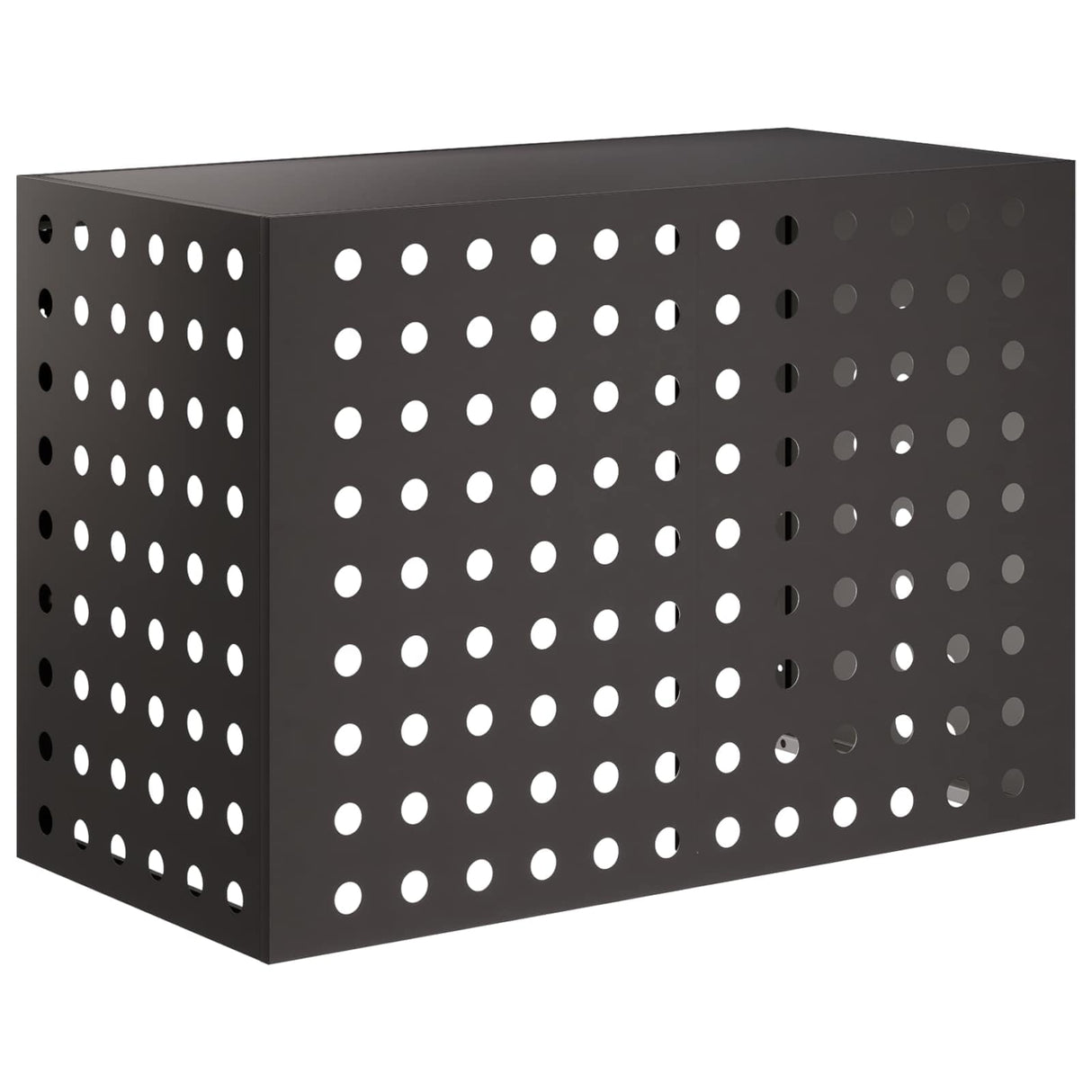 Air Conditioner Cover Black 100 x 50 x 70 cm Steel