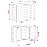 Air Conditioner Cover Black 100 x 50 x 70 cm Steel