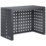 Air Conditioner Cover Anthracite 100 x 50 x 70 cm Steel - Top-Down View