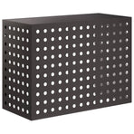 Air Conditioner Cover Black 110 x 50 x 80 cm Steel