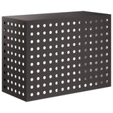Air Conditioner Cover Black 110 x 50 x 80 cm Steel