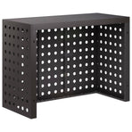 Air Conditioner Cover Black 110 x 50 x 80 cm Steel